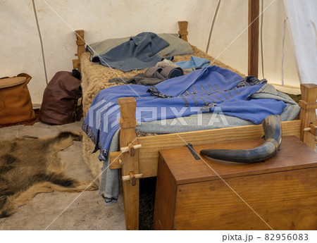 Replica Viking Tent With Clothes, Fur and Horn Replica Viking Tent With Clothes, Fur and Horn 82956083