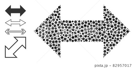 Dotted Horizontal Exchange Arrows Composition of Circles with Similar Icons Dotted Horizontal Exchange Arrows Composition of Circles with Similar Icons 82957017