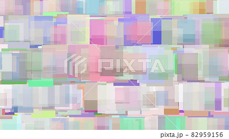 CGスクエア　多数の並んだ四角形 82959156