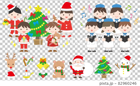 クリスマスイラスト01 82960246