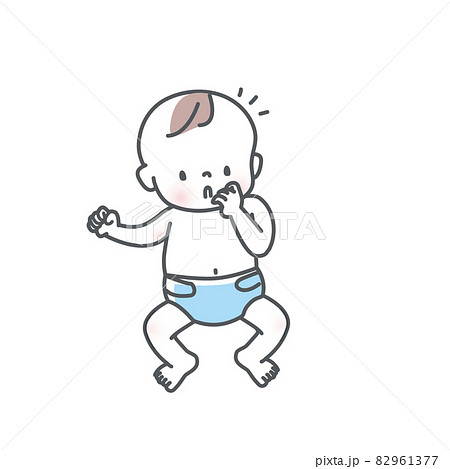 かわいい赤ちゃんのイラスト素材 82961377
