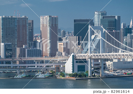 《東京都》レインボーブリッジ・東京ベイエリアの風景 82961614