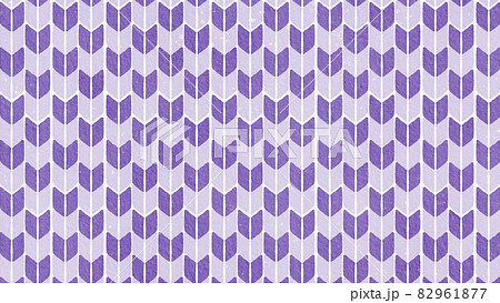シンプルな和柄パターン 矢絣模様の背景素材 紫のイラスト素材