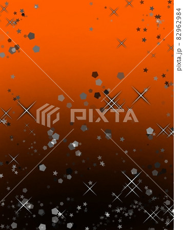 オレンジと黒のキラキラ背景のイラスト素材