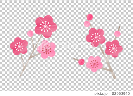 可愛的梅花插圖集 可愛的梅花插圖集 82963940