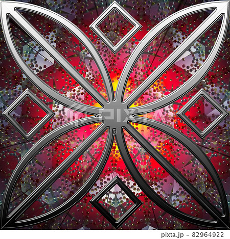 万華鏡バックステン図形フレーム2 82964922