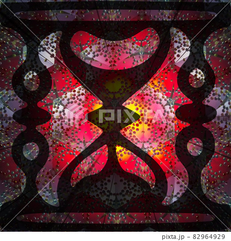 万華鏡バック図形フレーム1 万華鏡バック図形フレーム1 82964929