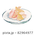 お寿司のガリ　手描きイラスト 82964977