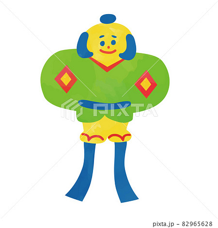 水彩タッチ 正月凧のイラスト素材 水彩タッチ 正月凧のイラスト素材 82965628