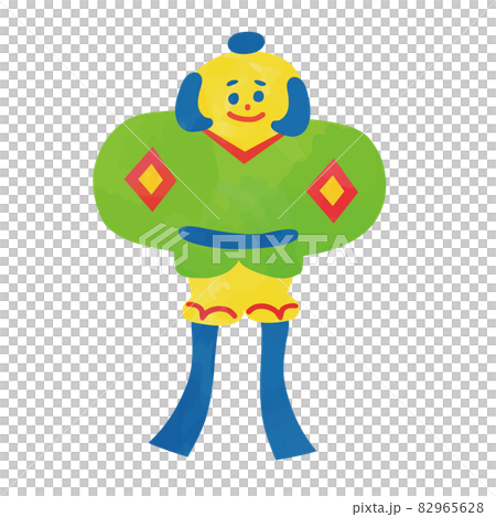 水彩觸摸新年風箏插畫素材 水彩觸摸新年風箏插畫素材 82965628