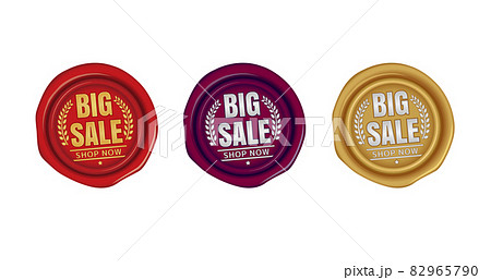 販促・ECサイト向け / セールアイコンセット(Big Sale) シーリングワックス・封蝋イラスト 82965790