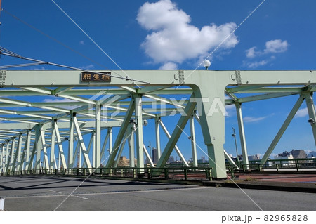 東京　晴海運河　相生橋 82965828