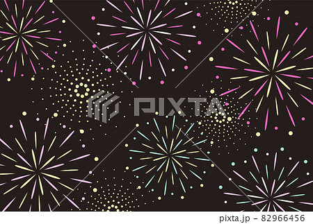 花火のイラストの背景素材 花火のイラストの背景素材 82966456