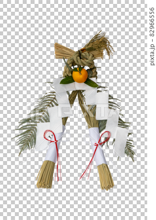 Shimenawa decoration Japanese style Kanto style cutout 82966556