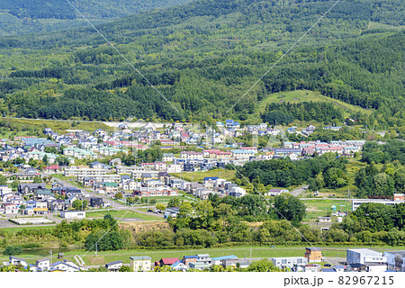 北海道 元炭鉱の町、赤平市を望む 北海道 元炭鉱の町、赤平市を望む 82967215