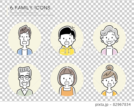 Vector Illustration Material: Family, People Icon Set 82967834