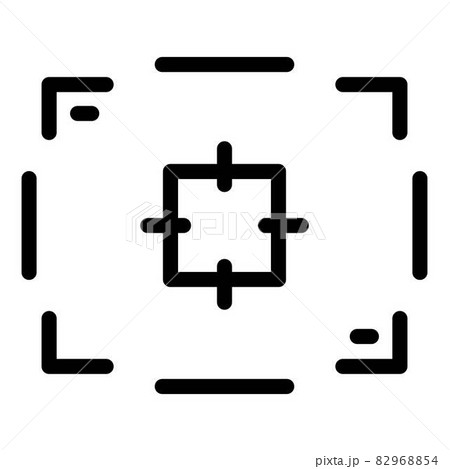 Aim record frame icon, outline style 82968854