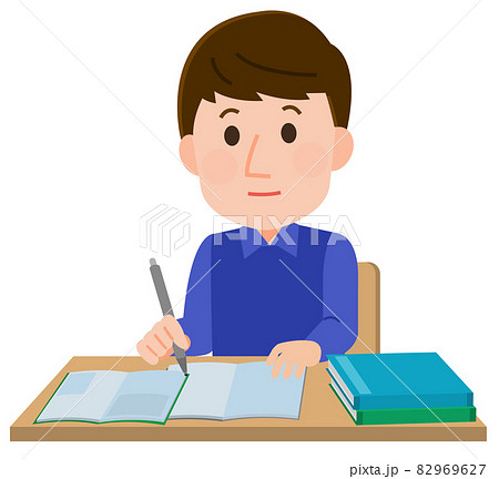 adult student studying clip art