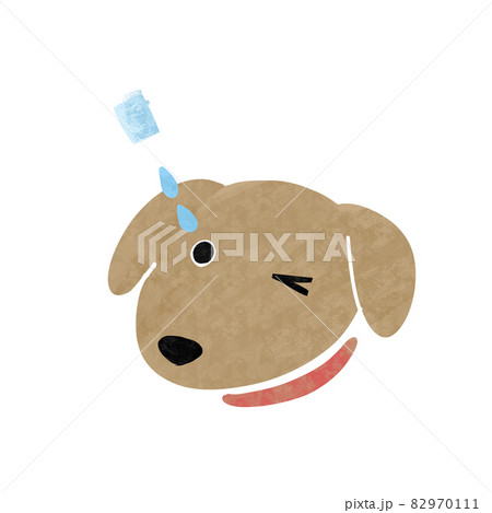 目薬をさす犬 82970111
