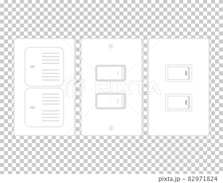 Fluorescent power switch vector illustration Fluorescent power switch vector illustration 82971824