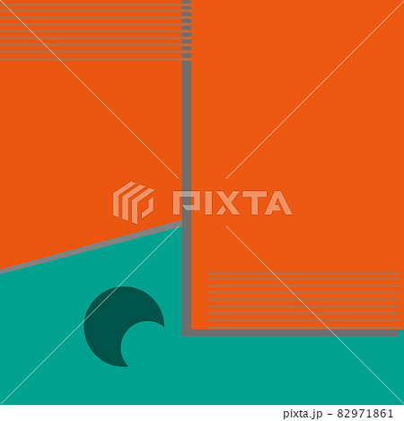 Green, orange color for background. Abstract Minimal geometric colored pattern for cover design, book design, poster, flyer, website backgrounds. Green, orange color for background. Abstract Minimal geometric colored pattern for cover design, book design, poster, flyer, website backgrounds. 82971861