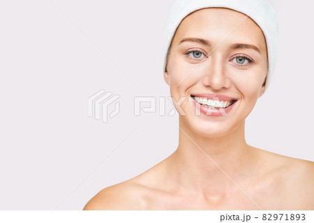 Cosmetology rehabilitation concept. Young woman at clinic. Rejuvenation 82971893