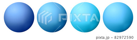 Set with glass colorful balls. Glossy realistic ball, 3D abstract vector illustration highlighted on a white background. Big metal bubble with shadow 82972590