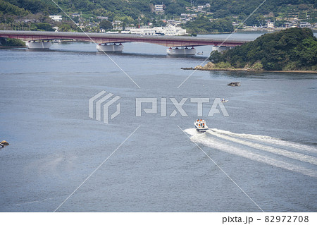 かんざんじロープウェイから望む東名高速道路、浜名湖橋 82972708