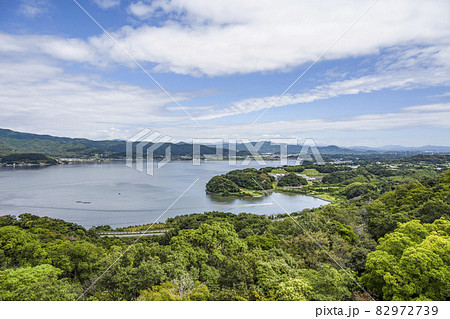 かんざんじロープウェイ大草山展望台から望む奥浜名湖 かんざんじロープウェイ大草山展望台から望む奥浜名湖 82972739
