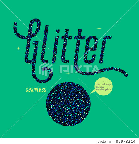 Night blue glitter seamless pattern, Shiny party background with navy shimmer texture. Holiday vector abstract background 82973214