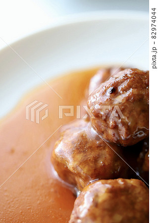 甘酢あんかけの肉団子 甘酢あんかけの肉団子 82974044