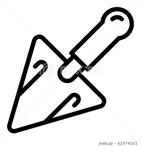 Landscape designer trowel icon, outline style 82974101