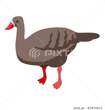 Domestic goose icon, isometric style 82974615