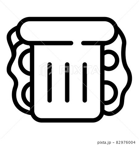 Grilled sandwich icon, outline style Grilled sandwich icon, outline style 82976004