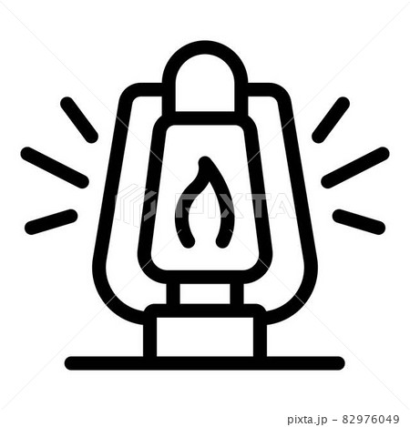 Safari lamp icon, outline style 82976049