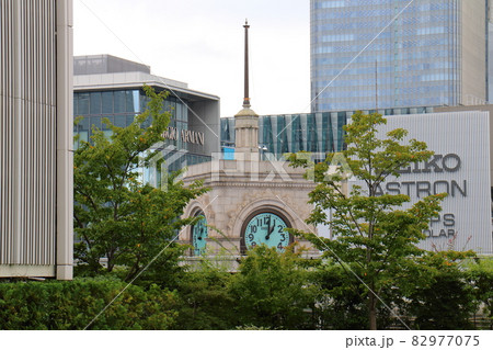 東京都中央区銀座4　銀座三越屋上からの銀座和光　和光堂　銀座4丁目　和光 82977075