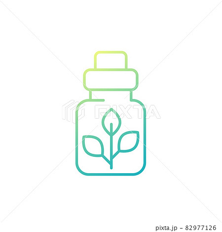 homeopathic medicine line icon on white, vector 82977126