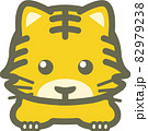 2022年の干支の虎のかわいい子供のイラスト 82979238