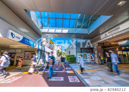 日本の大和市都市景観 小田急 中央林間駅などを望む(歩きスマホ禁止) 日本の大和市都市景観 小田急 中央林間駅などを望む(歩きスマホ禁止) 82980212