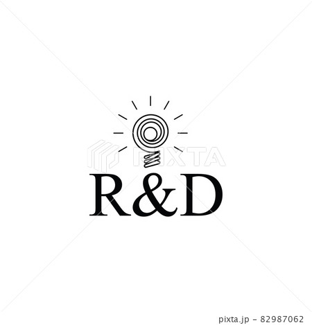 RD Icon, Research and Development or R and D Symbol 82987062