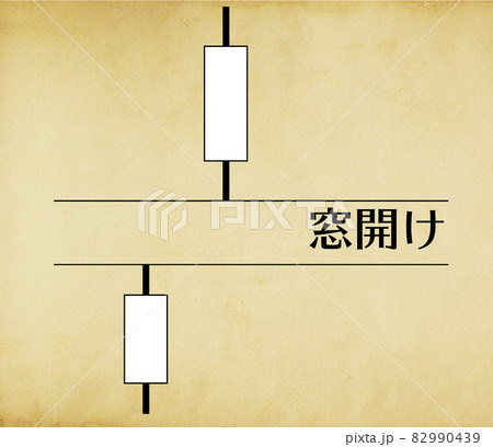 ローソク線　窓開け 82990439