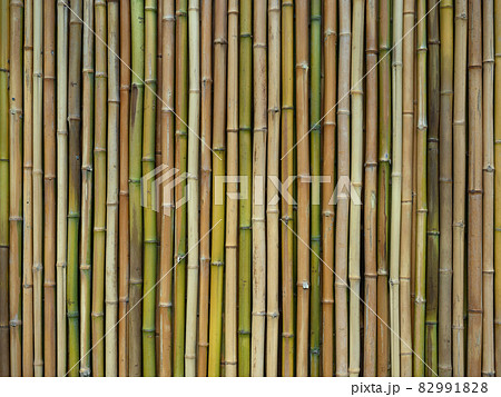 竹を貼った壁 82991828