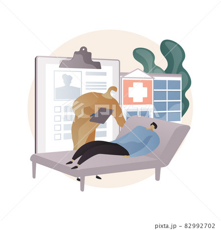 Coronavirus treatment abstract concept vector illustration. 82992702