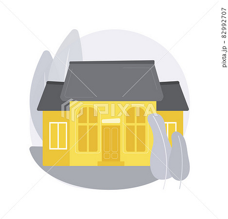 Detached house abstract concept vector illustration. Detached house abstract concept vector illustration. 82992707