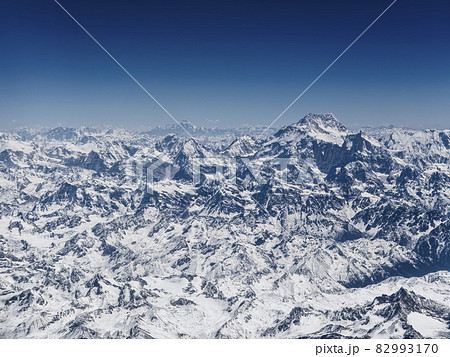 カンチェンジュンガ・ヒマラヤ山脈 空撮 / Kangchenjunga and Himalayas 82993170