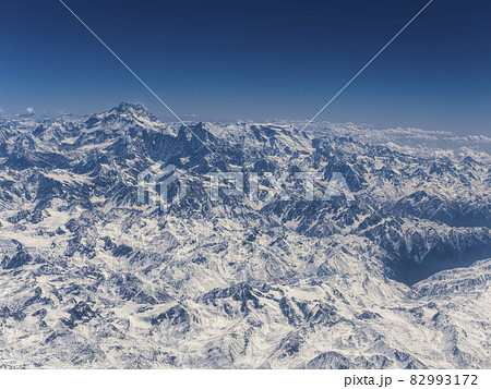 カンチェンジュンガ・ヒマラヤ山脈 空撮 / Kangchenjunga and Himalayas 82993172