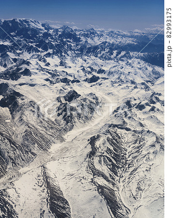 カンチェンジュンガ・ヒマラヤ山脈 空撮 / Kangchenjunga and