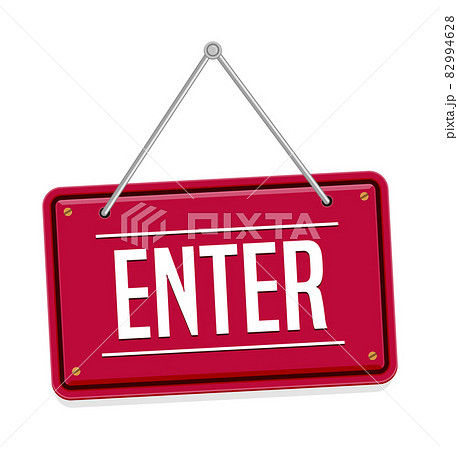 販促 Ecサイト向け 入り口アイコン Enter 吊り看板タイプのイラスト素材 販促 Ecサイト向け 入り口アイコン Enter 吊り看板タイプのイラスト素材
