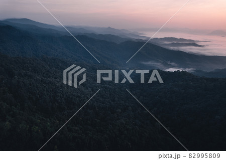 mountains and sunrise in the morning mountains and sunrise in the morning 82995809