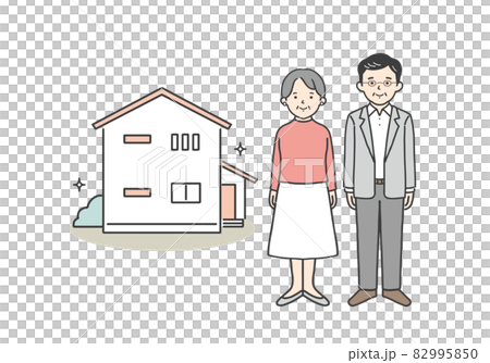 我的家和年長的夫婦 82995850